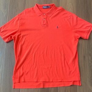 Ralph Lauren Bold Coral/Orange Polo Shirt 2XL LIKE NEW!